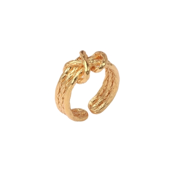 Ring aus Messing, vergoldet