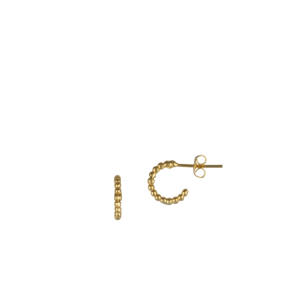 Earring made from brass, goldplated