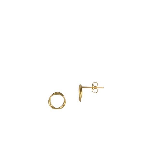 Earring made from brass, goldplated