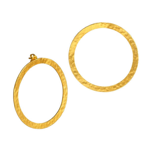 Earring made from brass, goldplated