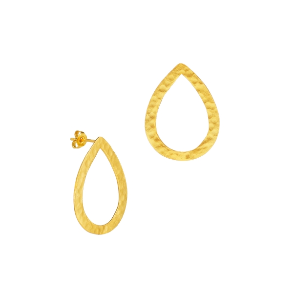 Earring made from brass, goldplated