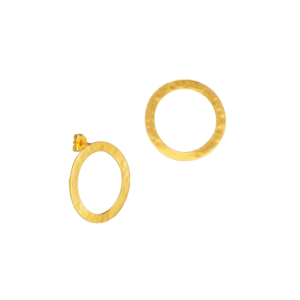 Earring made from brass, goldplated
