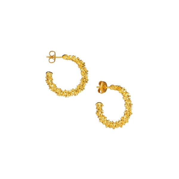 Earring made from brass, goldplated