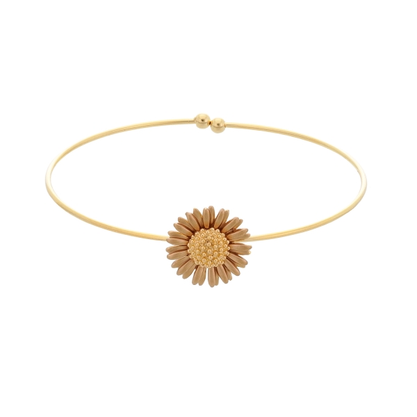 Bangle made from brass, goldplated