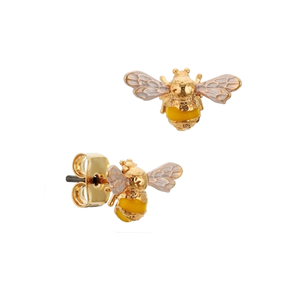 Earring made from brass, goldplated