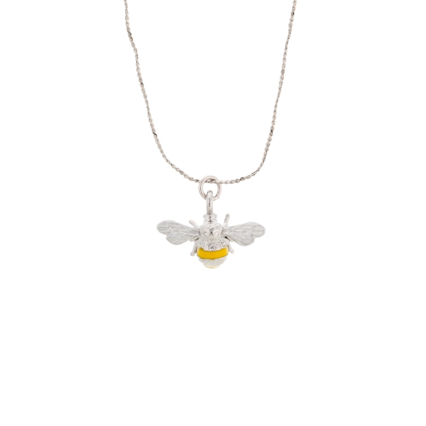 Necklace made from brass, silverplated