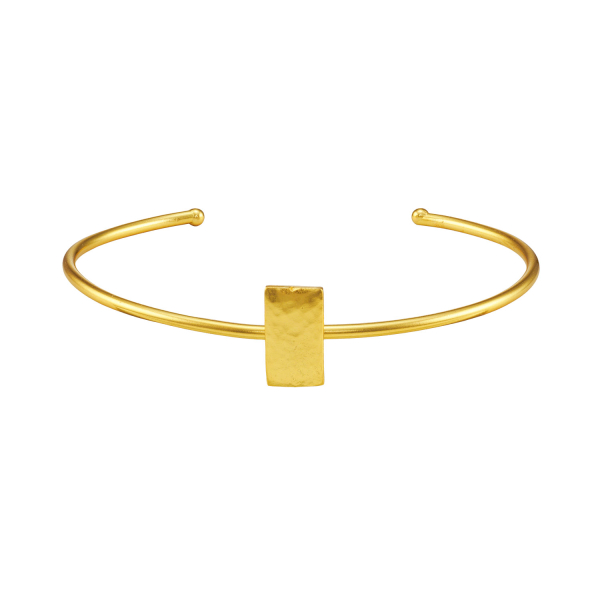 Armspange aus Messing, vergoldet