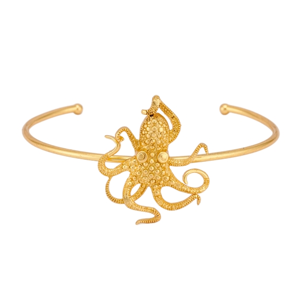 Bracelet made from brass, goldplated