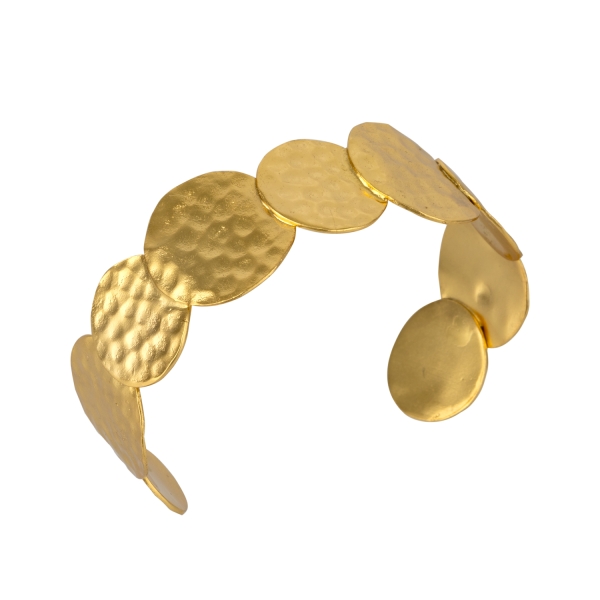 Bracelet made from brass, goldplated