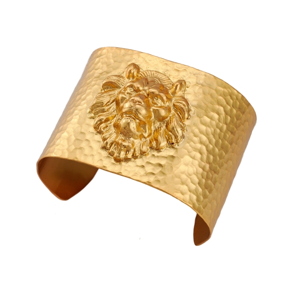 Bangle made from brass, goldplated
