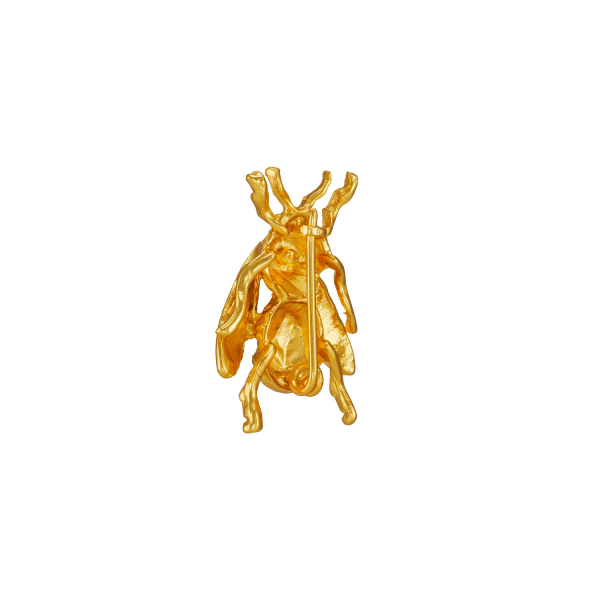 Brooche made from brass, goldplated