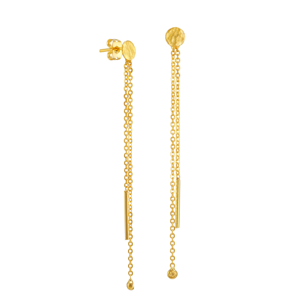 Earring made from brass, goldplated