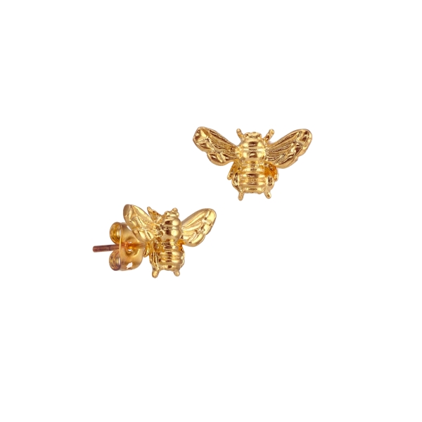 Earring made from brass, goldplated
