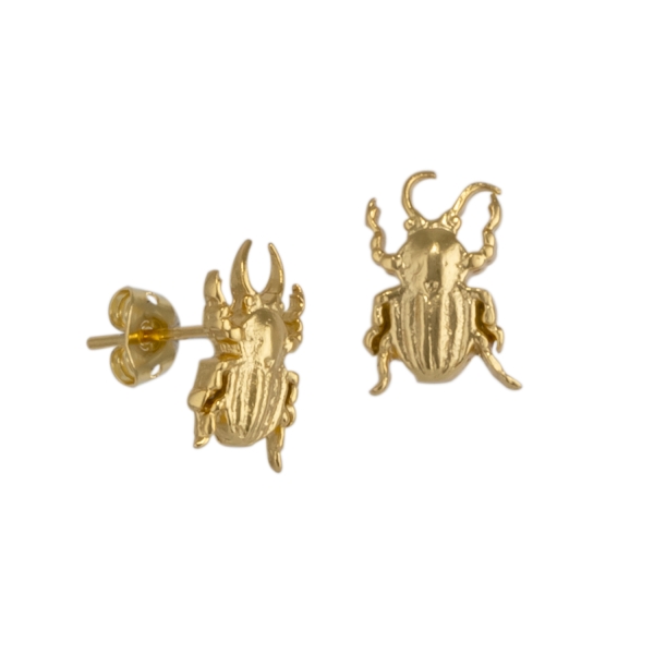 Earring made from brass, goldplated