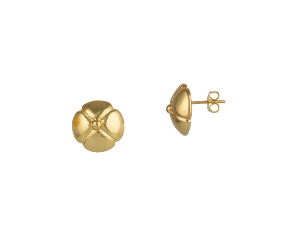 Earring made from brass, goldplated