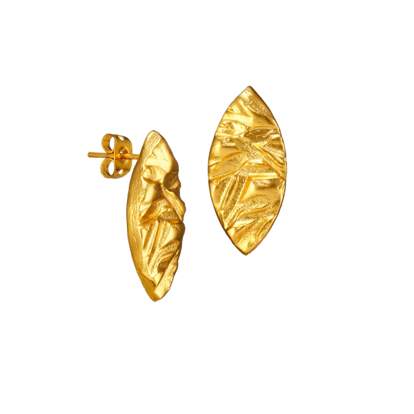 Ohrring aus Messing vergoldet