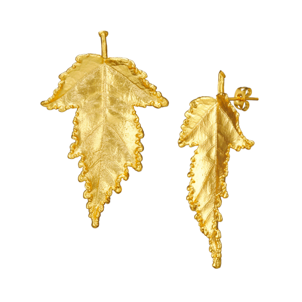 Ohrring aus Messing vergoldet