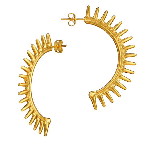 Ohrring aus Messing, vergoldet