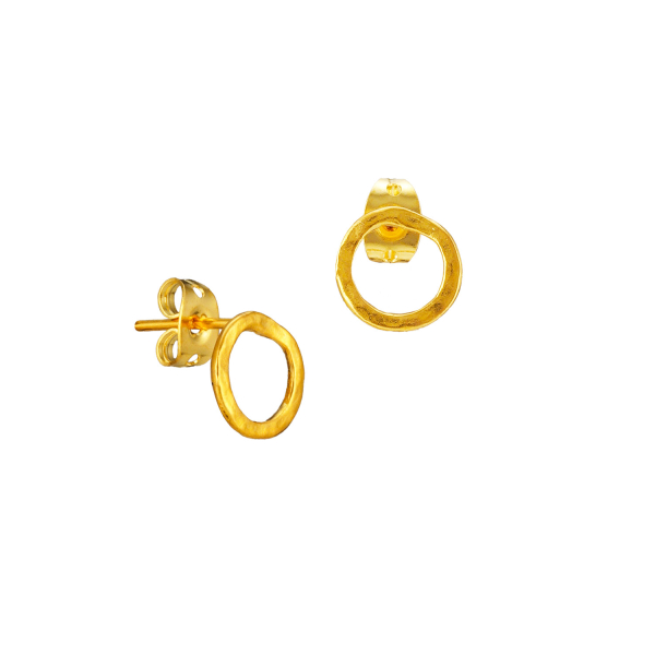 Earring made from brass, goldplated