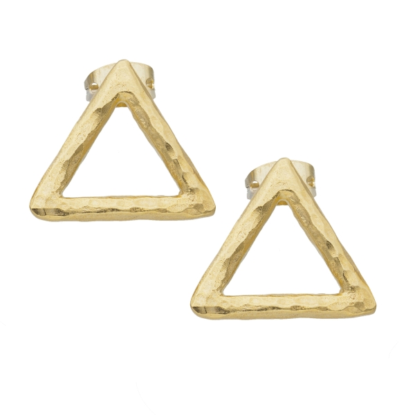 Earring made from brass, goldplated