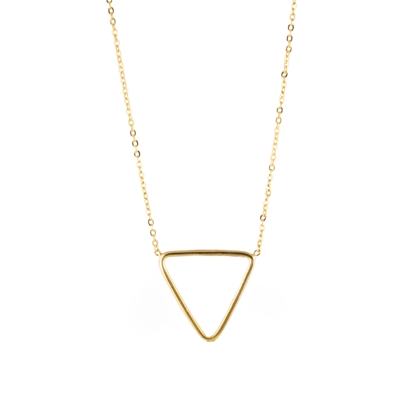 Necklace made from brass, goldplated