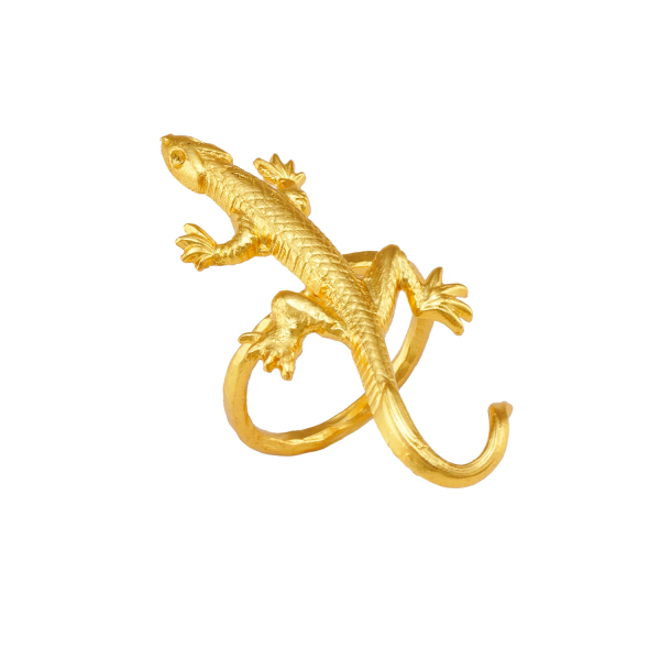 Ring made from brass, goldplated