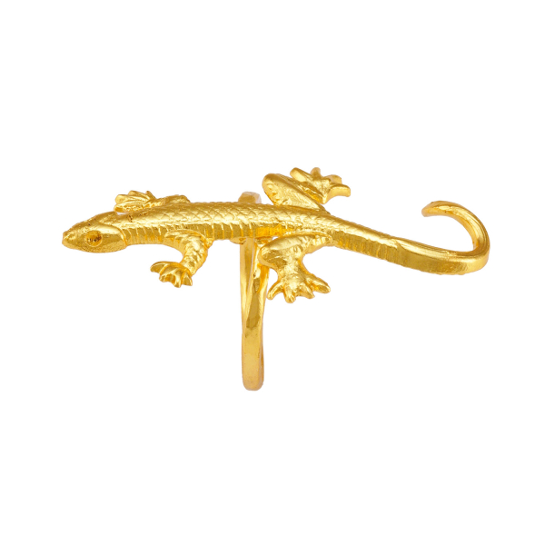 Ring made from brass, goldplated