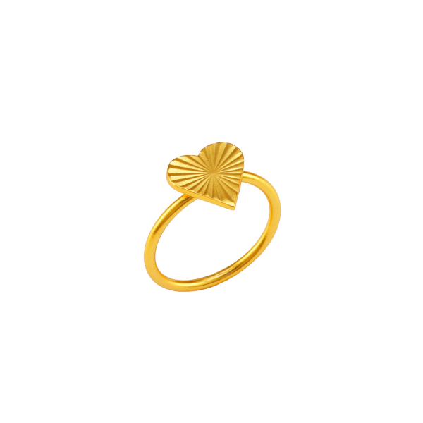 Ring aus Messing vergoldet