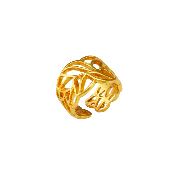 Ring made from brass, goldplated
