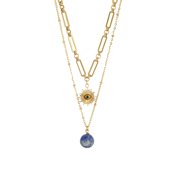 Kette aus Messing vergoldet